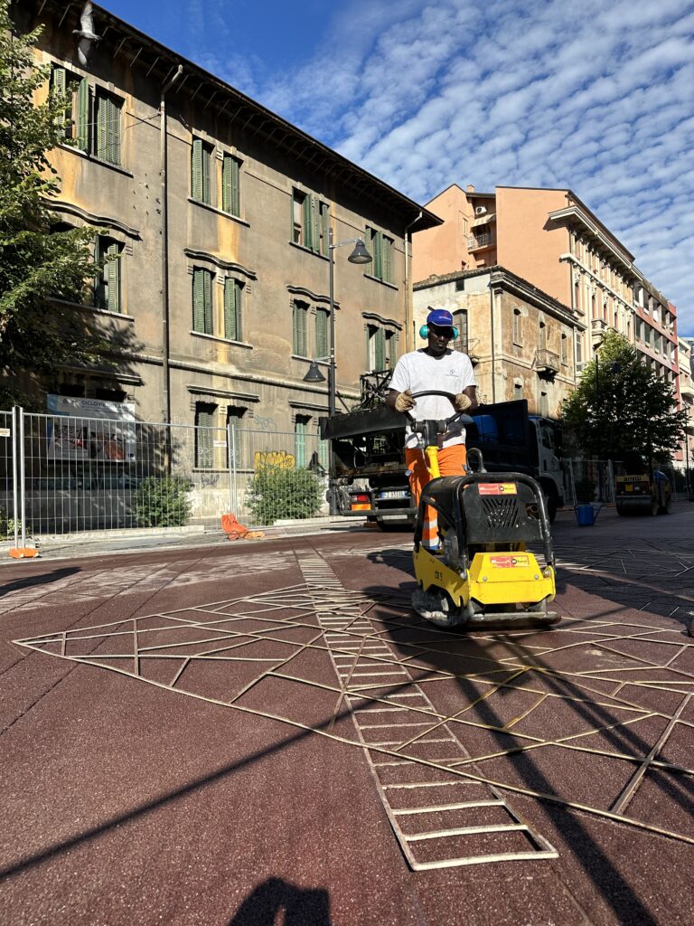 Matrice per asfalto stampato